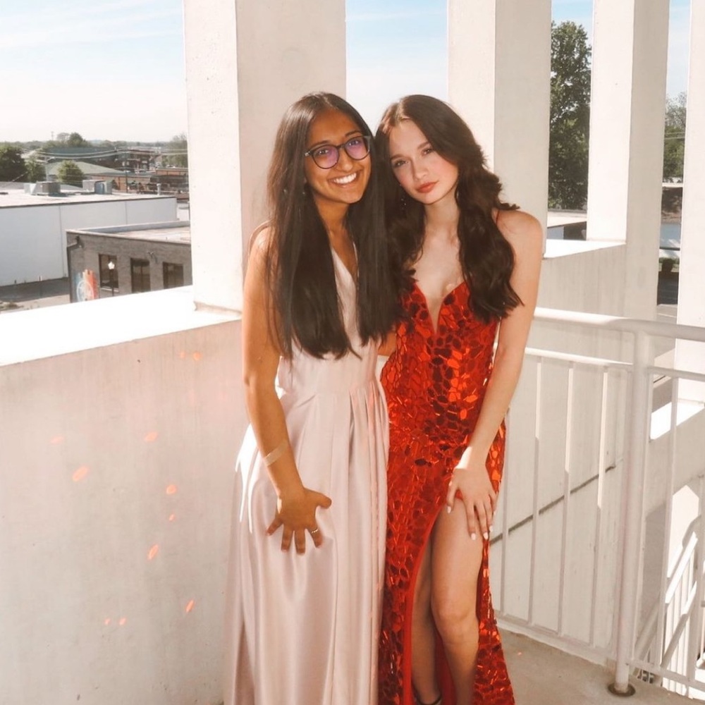 Sophia Thomas Red Mirror Prom Dress: Style #2191